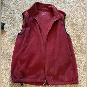 Reel Legends Burgundy Fleece Vest